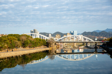 浙江丽水龙泉市区风景