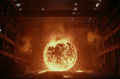 一个炼铁工业场景