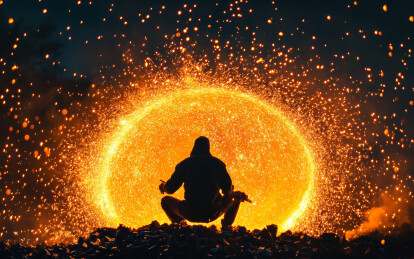 一个炼铁工业场景