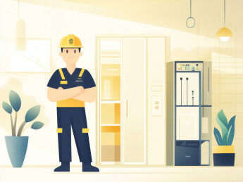 电工在工作场所