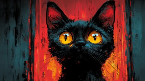 黑猫凝视