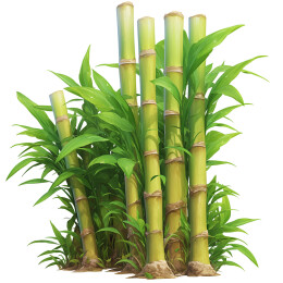 绿色的甘蔗林