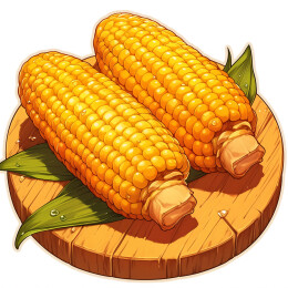 一盘美味的玉米