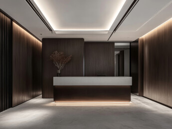 现代办公室接待区