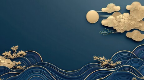 云纹波浪图