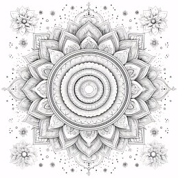 艺术曼陀罗花纹