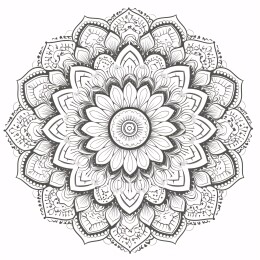 艺术曼陀罗花纹