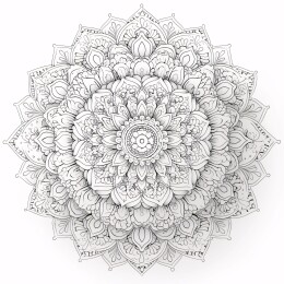 艺术曼陀罗花纹