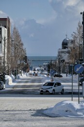日本北海道小樽街景