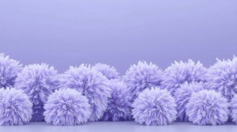 薰衣草绒球的梦幻背景