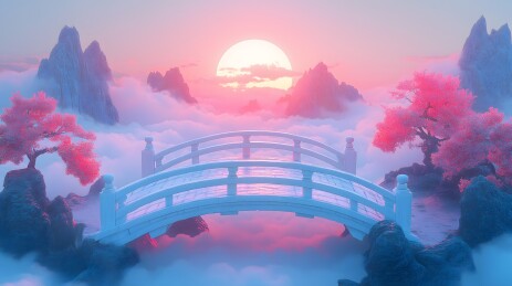 云端之桥与绯樱