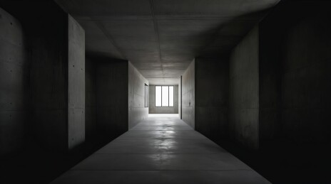 现代建筑走廊主题