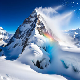 巍峨的雪山