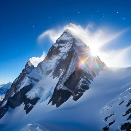 巍峨的雪山