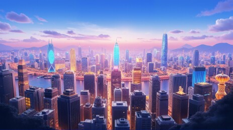 香港繁华夜景