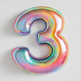 数字3流彩艺术设计