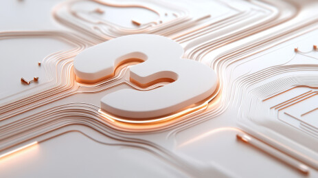 未来科技背景下的数字3