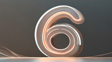 数字6的抽象艺术表现