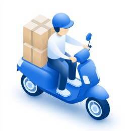 快递员送货上门