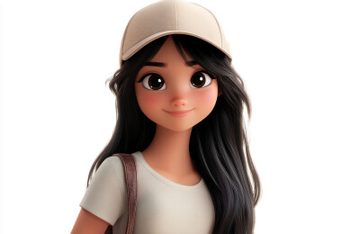 3d卡通美女