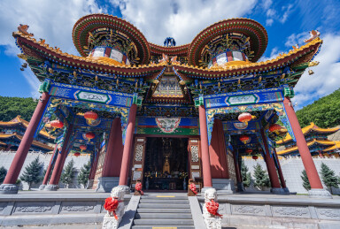 吉林敦化六鼎山文化旅游区正觉寺景观