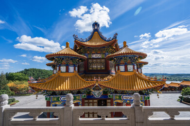 吉林敦化六鼎山文化旅游区正觉寺景观