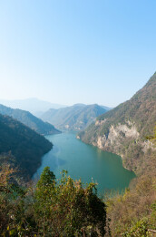 湖北谷城县南河小三峡自然山水风景