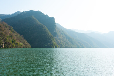 湖北谷城县南河小三峡自然山水风景