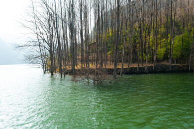 湖北谷城县南河小三峡自然山水风景