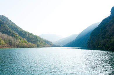 湖北谷城县南河小三峡自然山水风景