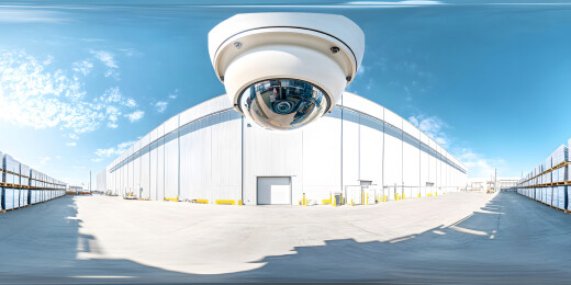 监控摄像头下的厂区全景图