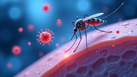 蚊虫叮咬与病毒传播