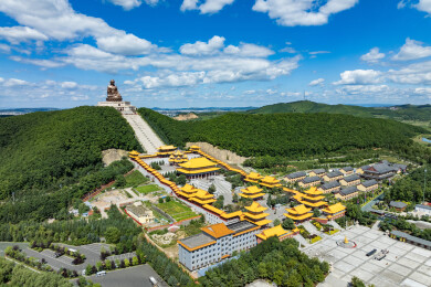 吉林敦化六鼎山文化旅游区正觉寺景观