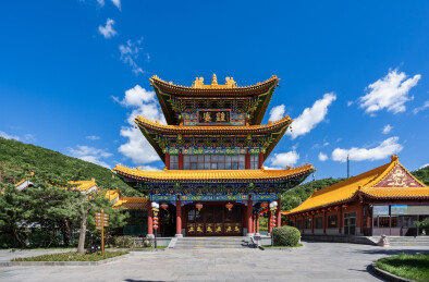 吉林敦化六鼎山文化旅游区正觉寺景观