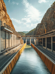 水电站大坝景观