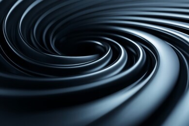 黑色漩涡状抽象图像