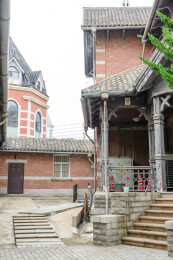 辽宁大连俄罗斯风情街历史建筑