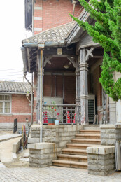 辽宁大连俄罗斯风情街历史建筑