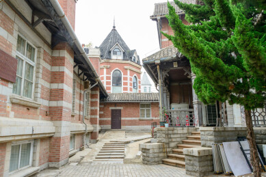 辽宁大连俄罗斯风情街历史建筑