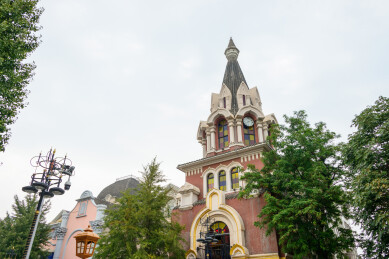 辽宁大连俄罗斯风情街历史建筑