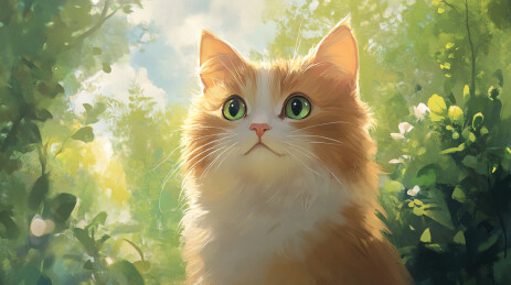 一只漂亮的猫咪