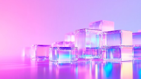 霓虹玻璃方块
