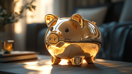 客厅金猪存钱罐