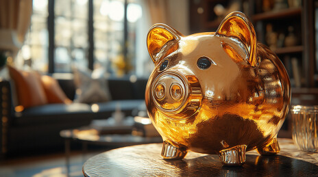 客厅金猪存钱罐