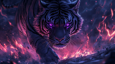 一只凶猛的老虎