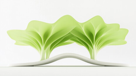 清新唯美的春天户外展台