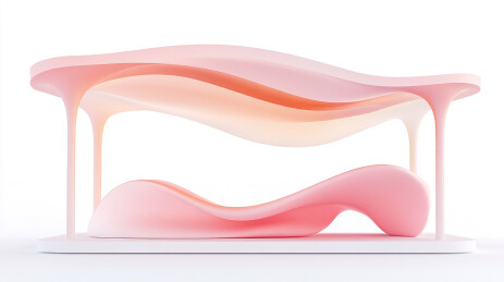 清新唯美的春天户外展台