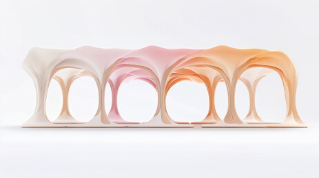 清新唯美的春天户外展台