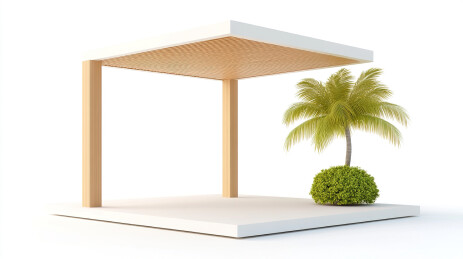 清新唯美的春天户外展台