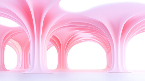 清新唯美的春天户外展台